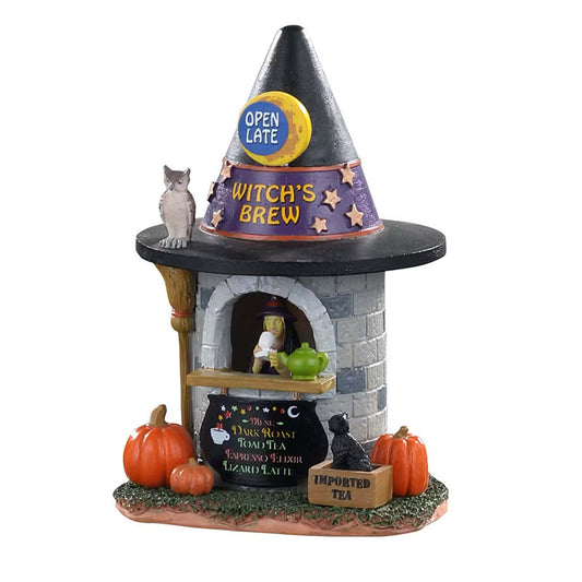 Lemax Witch's Brew Coffee House Spooky Town Halloween Display Decoration 3506