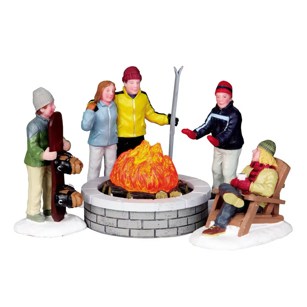 Lemax Fire Pit (Set of 5) Christmas Village Decoration 4223
