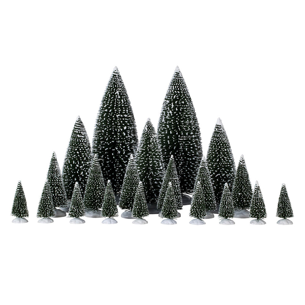 Lemax Assorted Pine Trees (x21) Christmas Village Decoration 04768