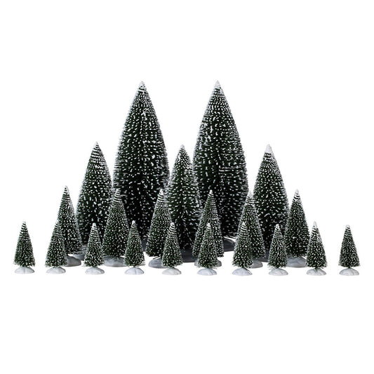 Lemax Assorted Pine Trees (x21) Christmas Village Decoration 04768