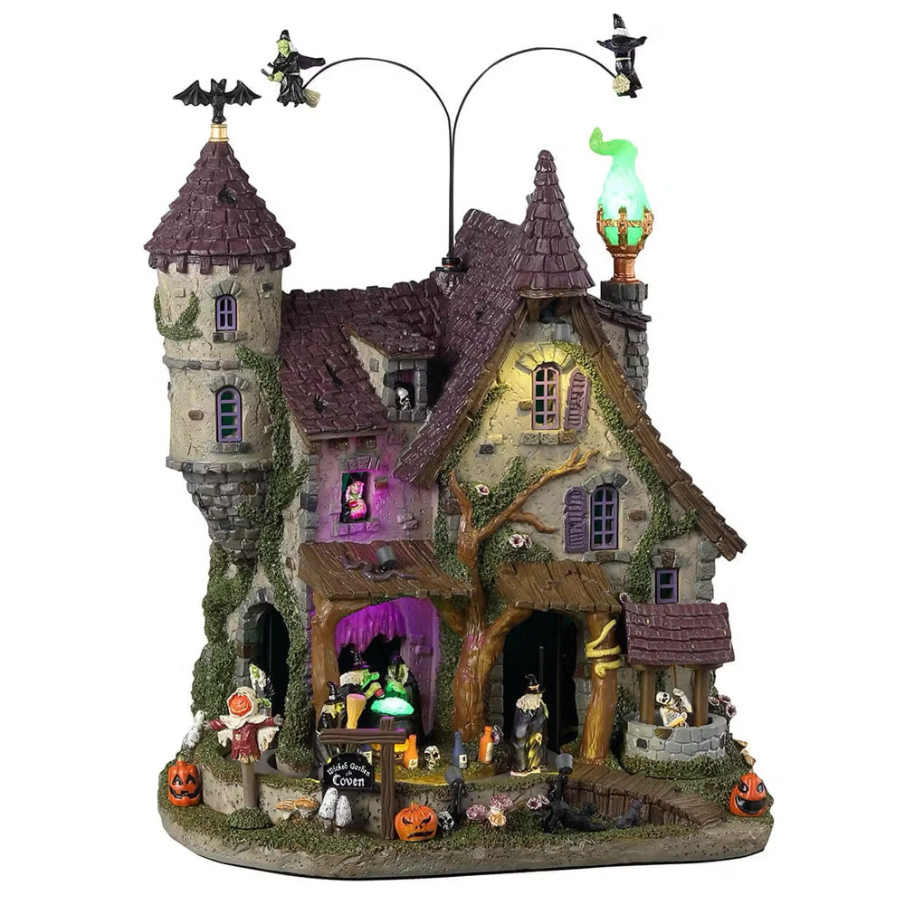 Lemax Wicked Garden Coven Spooky Town Halloween Display Decoration 35017