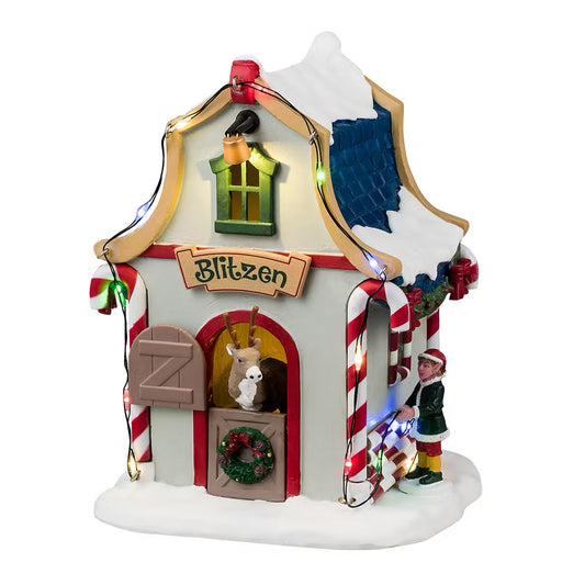 Lemax Blitzen's Den Santa's Wonderland Display Table Accent 44327