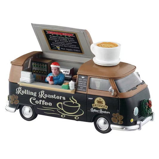 Lemax Rolling Roasters Coffee Van Christmas Village Display Decoration 53747