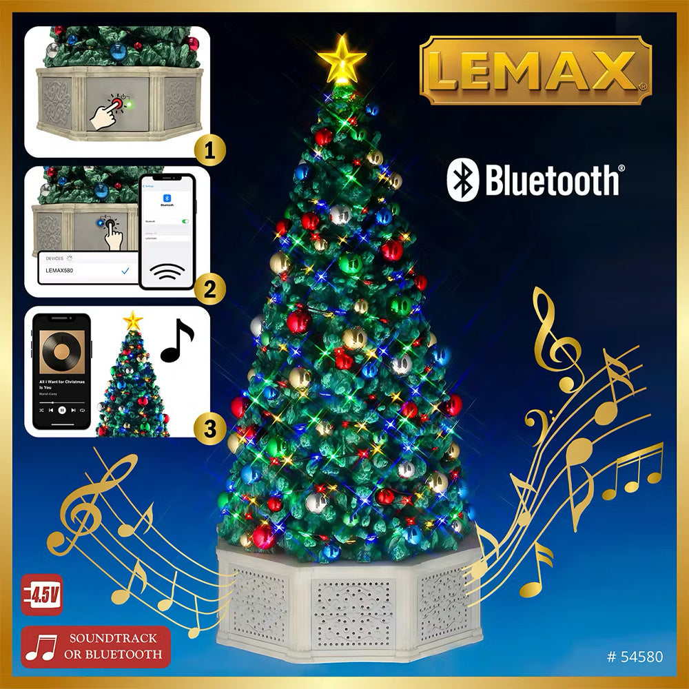 Lemax 2025 Musical Christmas Tree Christmas Village Display Centrepiece 54580