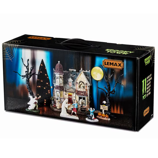Lemax The House of Shadows Spooky Town Halloween Starter Set 56661