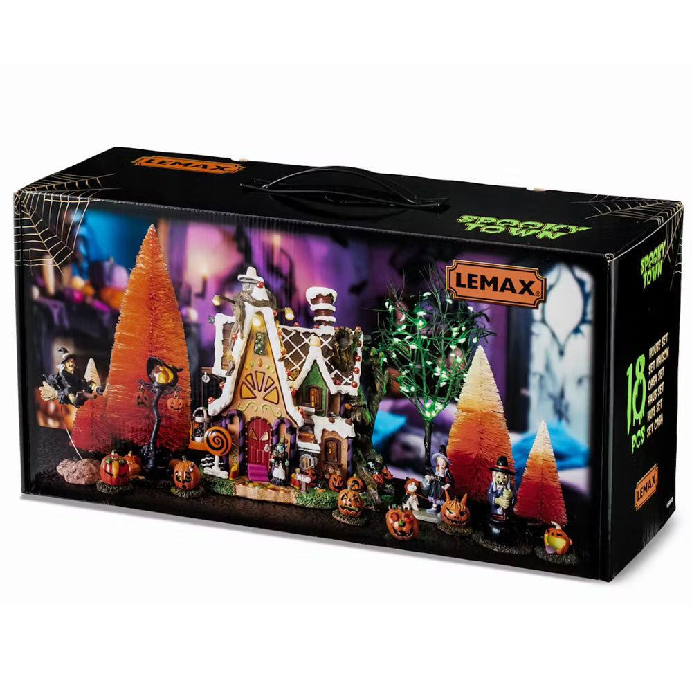 Lemax The Candy Witch Cottage Kit Spooky Town Halloween Starter Set 56665