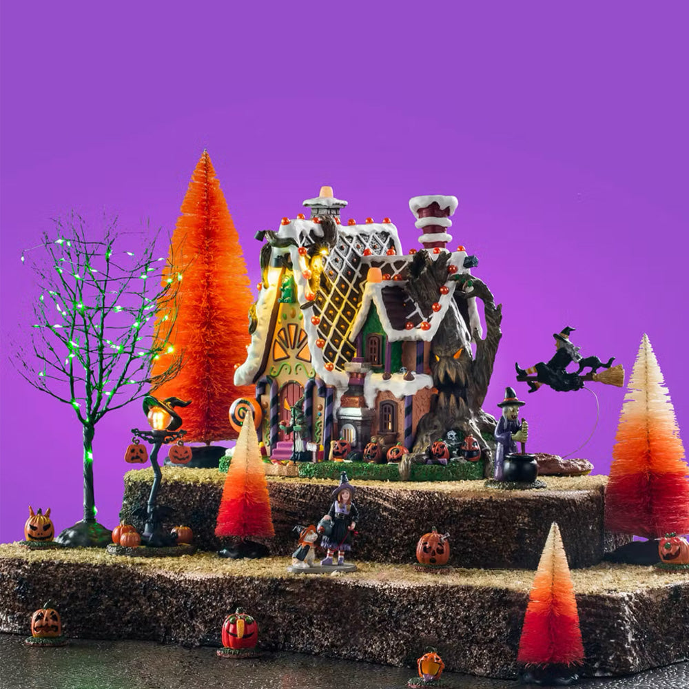 Lemax The Candy Witch Cottage Kit Spooky Town Halloween Starter Set 56665