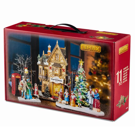Lemax Tannenbaum Christmas Shoppe Caddington Christmas Village Starter Set 56678
