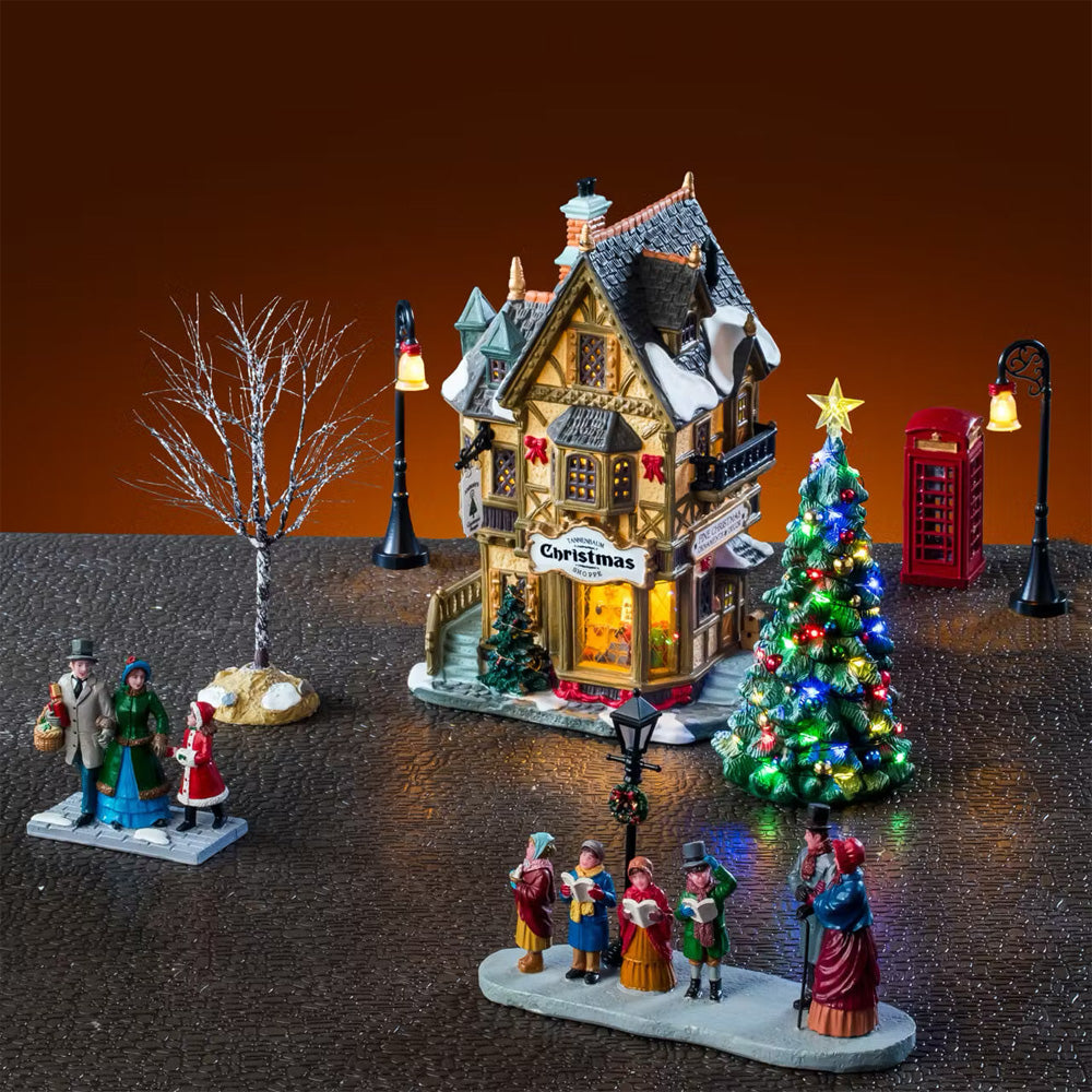 Lemax Tannenbaum Christmas Shoppe Caddington Christmas Village Starter Set 56678