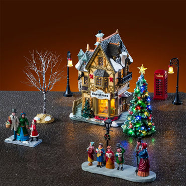 Lemax Tannenbaum Christmas Shoppe Caddington Christmas Village Starter Set 56678