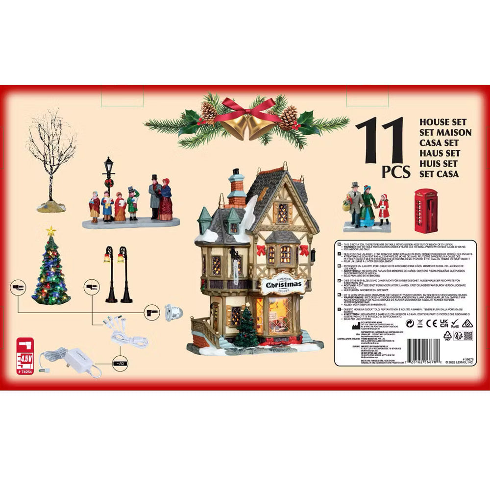 Lemax Tannenbaum Christmas Shoppe Caddington Christmas Village Starter Set 56678
