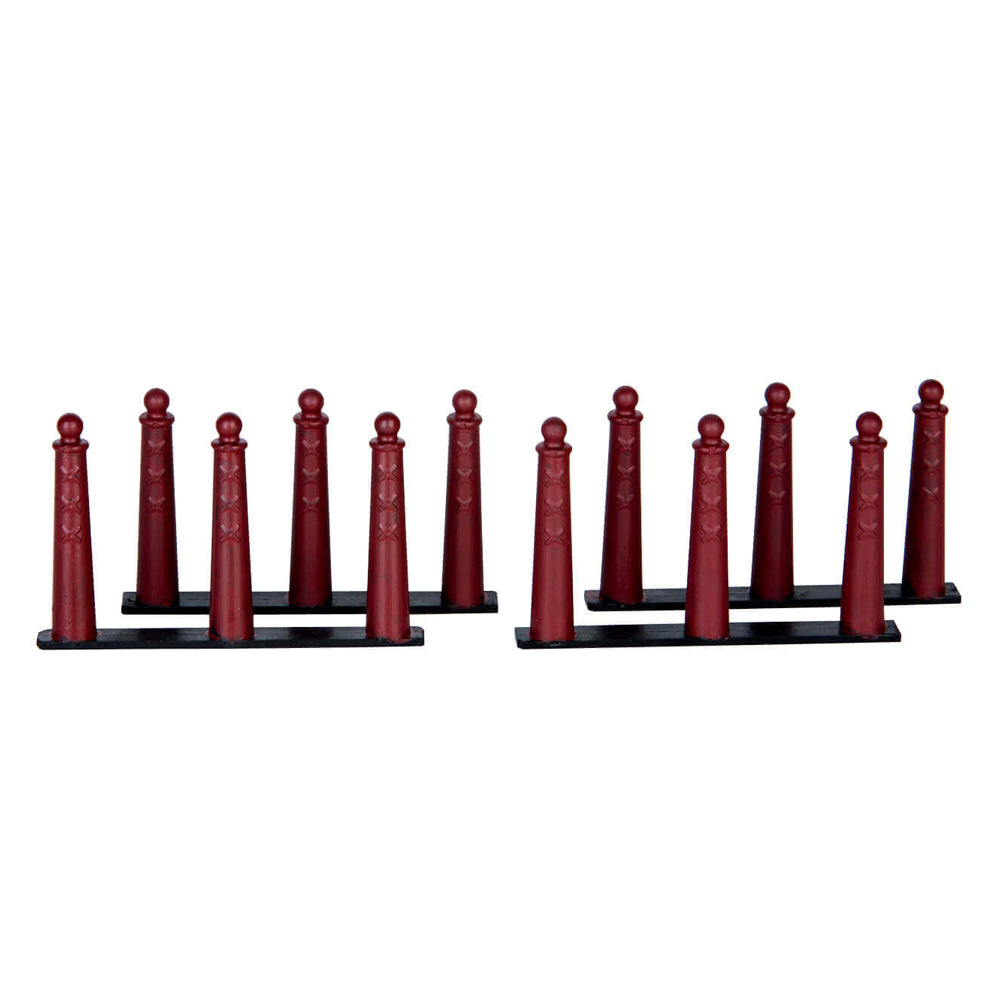 Lemax Amsterdammertje Fencing (x4) Christmas Caddington Village Decoration 64069