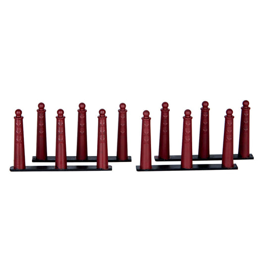 Lemax Amsterdammertje Fencing (x4) Christmas Caddington Village Decoration 64069