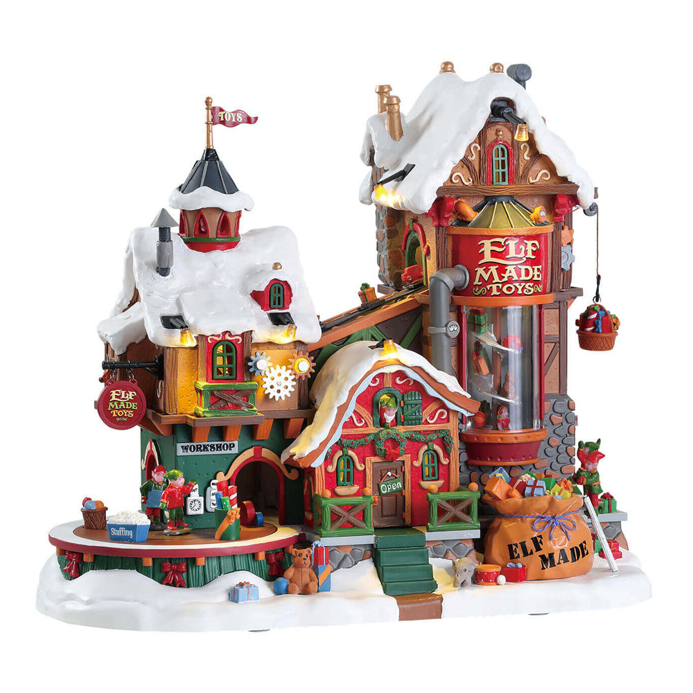 Lemax Elf Made Toy Factory Christmas Santa's Wonderland Village Building 75190