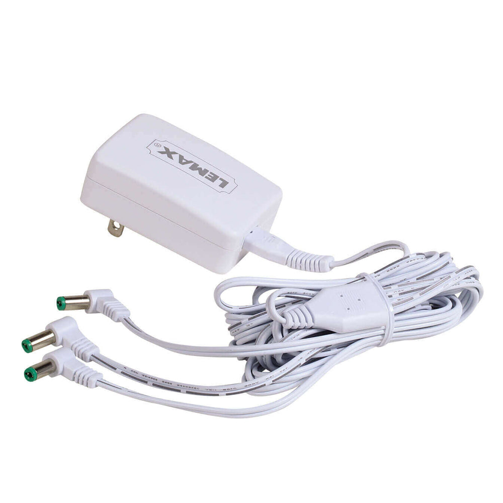 Lemax Power Adaptor (4.5V, White, 3-Output, UK-Plus) 94565