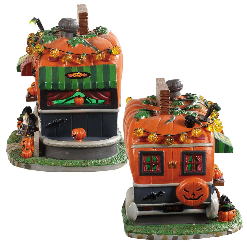 Lemax Pick Me Pumpkin Wagon Spooky Town Halloween Display Decoration 95444