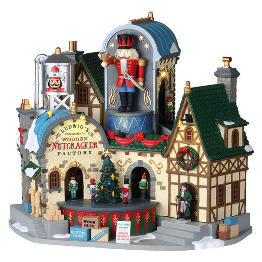 Lemax Ludwig’s Wooden Nutcracker Factory Caddington Christmas Village 95463