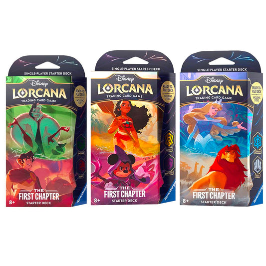 Disney Lorcana TCG - The First Chapter: Set of 3 Starter Decks