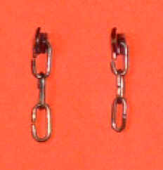 W&T / Smiths LP11 Smiths 3-link Steel Standard Couplings Assembled (6) OO Gauge