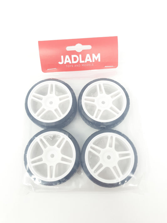 RC Car 1:10 Drift Wheels 5-Double Spoke White PY03-A4