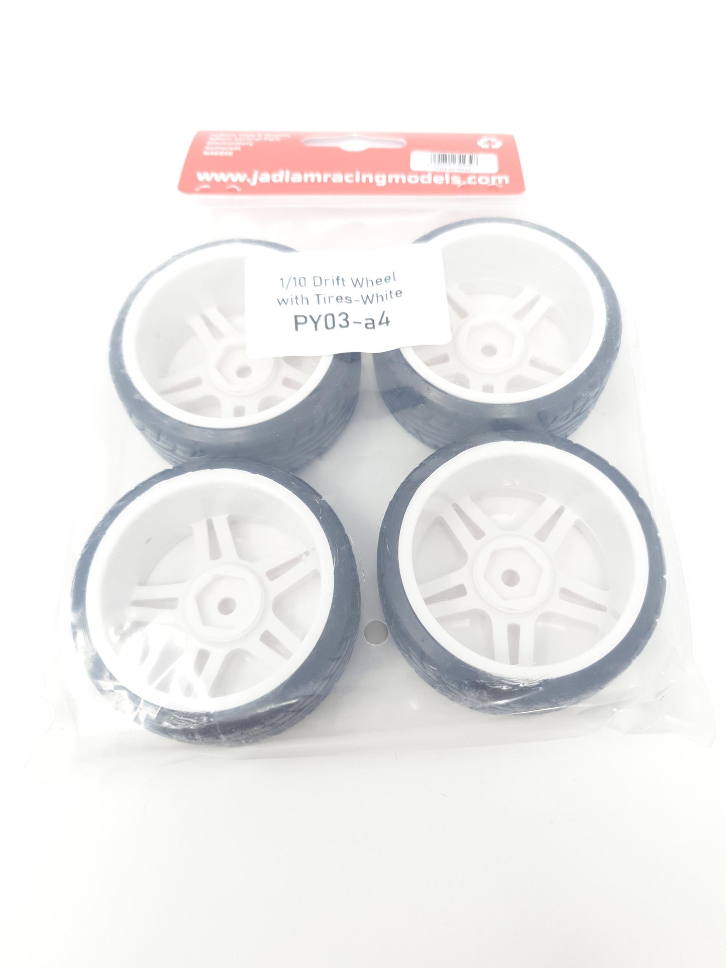 RC Car 1:10 Drift Wheels 5-Double Spoke White PY03-A4