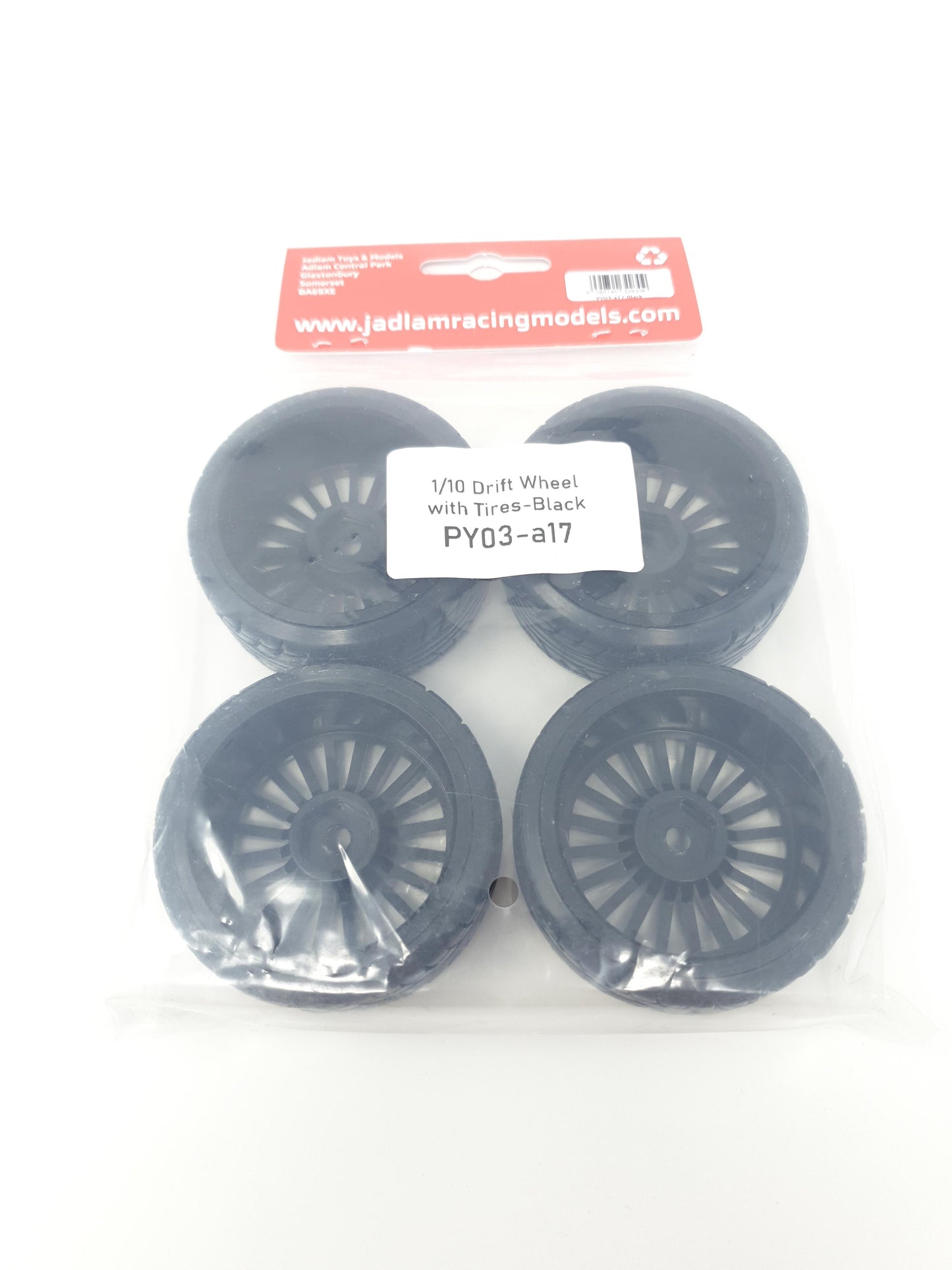 RC Car 1:10 Drift Wheels 20-Spoke Black PY03-A17