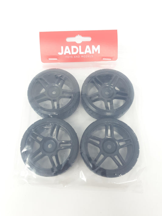 RC Car 1:10 Drift Wheels 5-Double Spoke Black PY03-A4