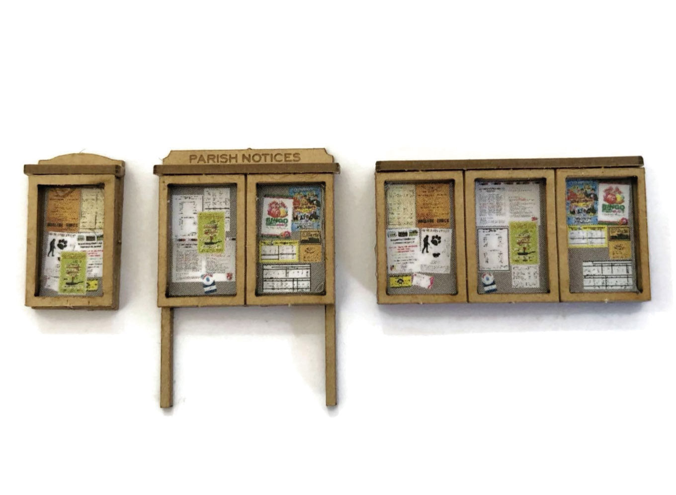 Scale Model Scenery LX239 Parish Noticeboards OO/HO Gauge