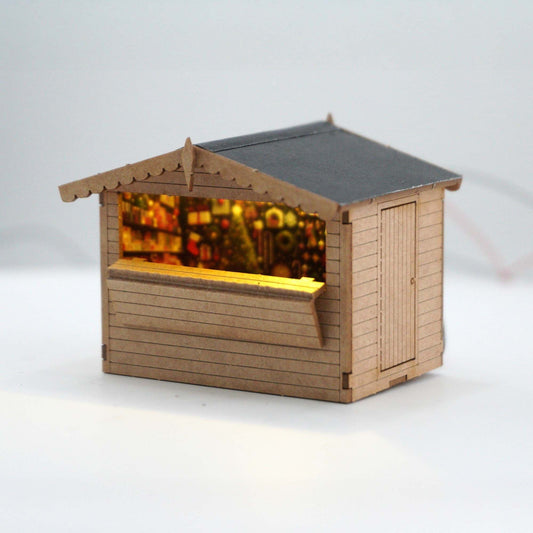 Scale Model Scenery LX578 Christmas Market Stall OO/HO Gauge