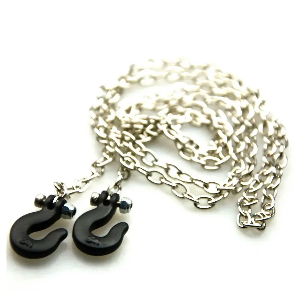 Tow Chain w/Black Tow Hook 1:10 Scale RC Crawler Accessory