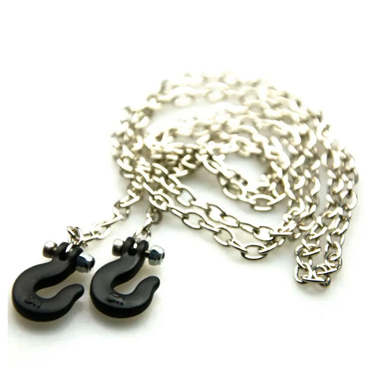 Tow Chain w/Black Tow Hook 1:10 Scale RC Crawler Accessory