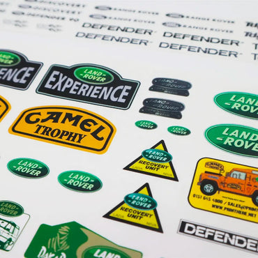 Land Rover Defender Camel Decal Stickers 1:10 Scale RC Accessories for TRX-4