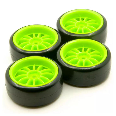 RC Car 1:10 Drift Tyres 12-Spoke Green Wheel Rim
