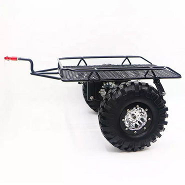Metal RC Trailer Attachment 1:10 Scale Crawler Accessory Part for TRX-4 SCX10