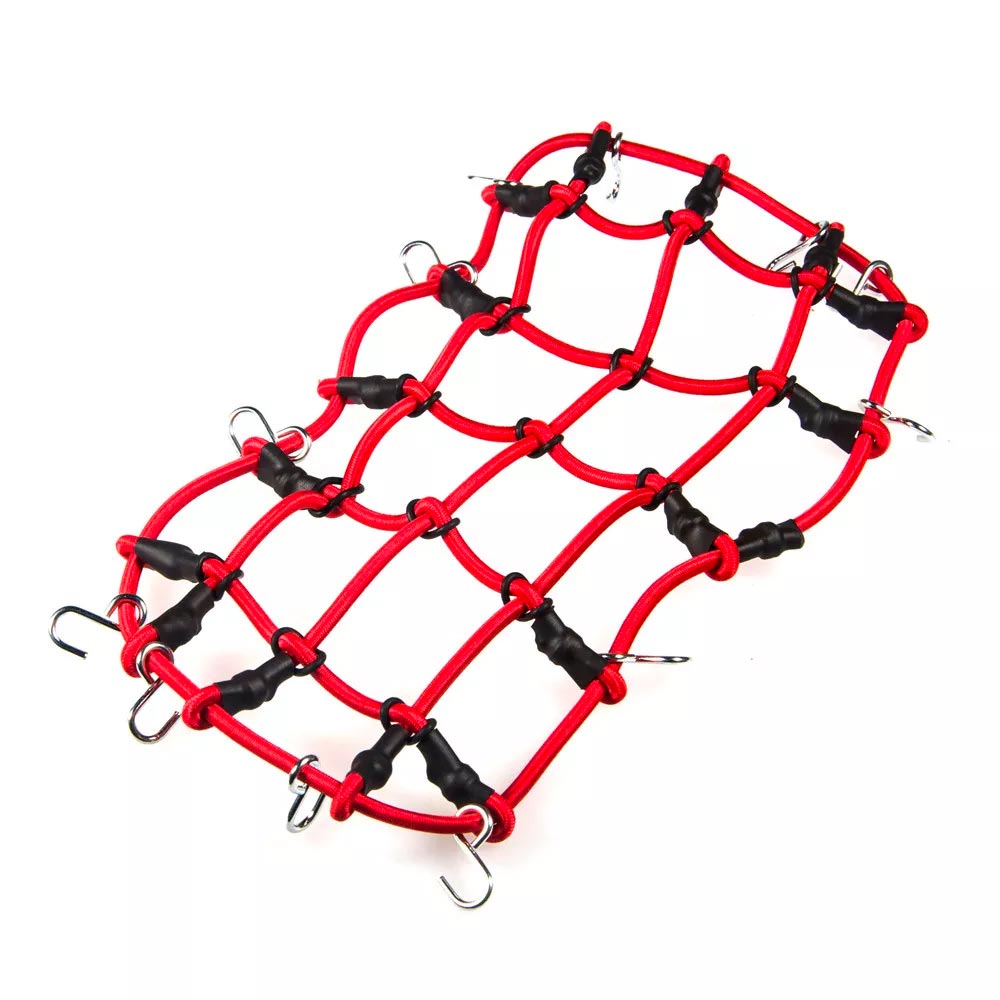 Red Elastic Cargo Net w/Hooks 1:10 Scale Crawler RC Car Accessory