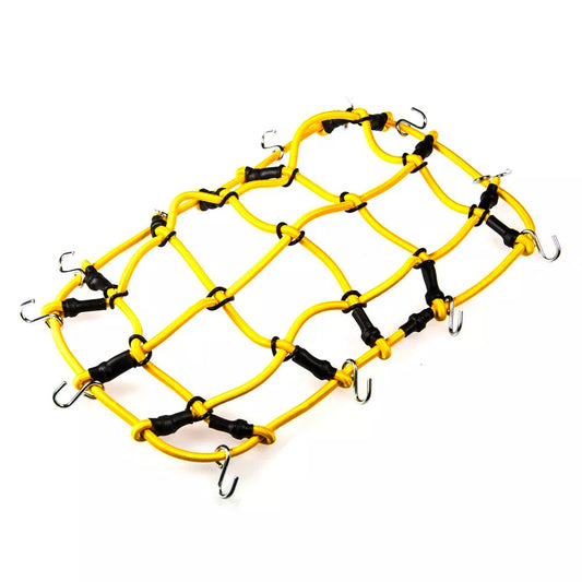 Yellow Elastic Cargo Net w/Hooks 1:10 Scale Crawler RC Car Accessory