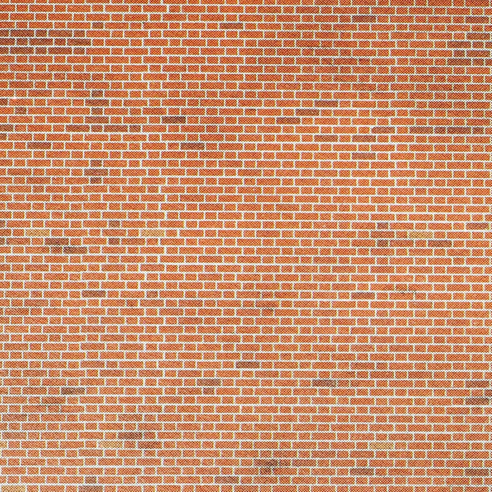 Metcalfe M0054 Red Brick Sheets x8 Wall/Paving OO Gauge Card Kit