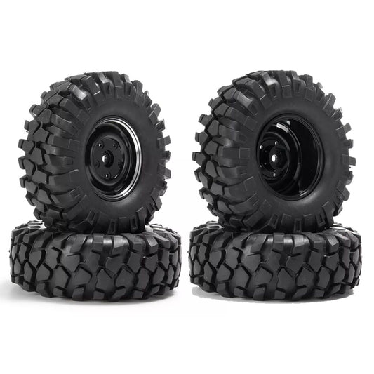 RC Car 1.9" Metal Wheel Rims w/108mm Rubber Tyres Assembled 1:10 Crawler