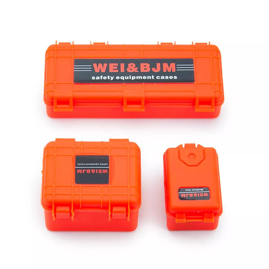 Orange Plastic Storage Boxes/Cases 1:10 Scale Crawler RC Car Accessories