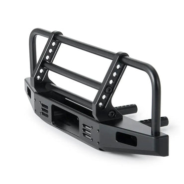 Metal Front Bumper w/LED Lights 1:10 RC Crawler Part for TRX-4 etc