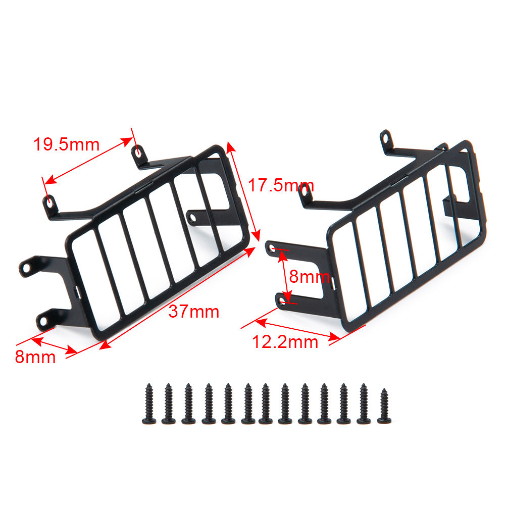 Rear Light Lamp Guard Grille Pair 1:10 Scale RC Crawler Accessory for TRX4 TRX6