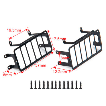 Rear Light Lamp Guard Grille Pair 1:10 Scale RC Crawler Accessory for TRX4 TRX6