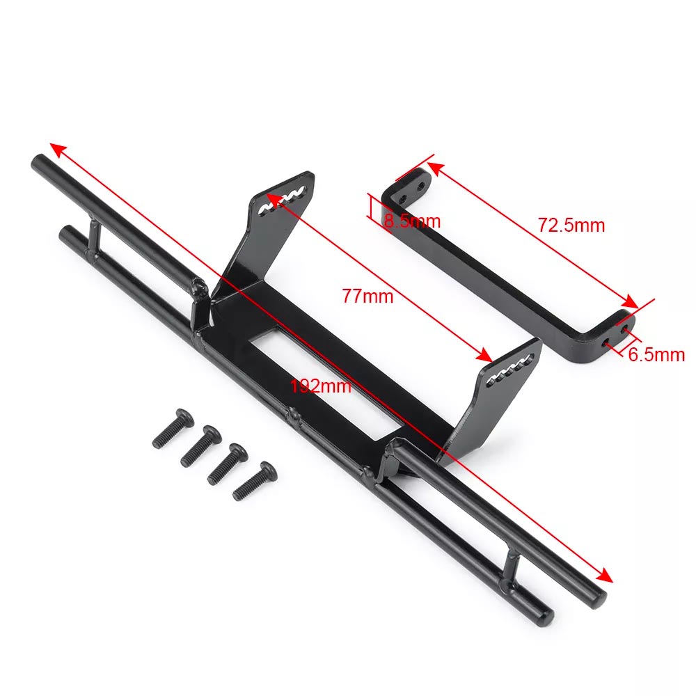 Metal Rear Bumper for 1:10 Scale RC Car/Crawler for TRX4, TRX6 etc