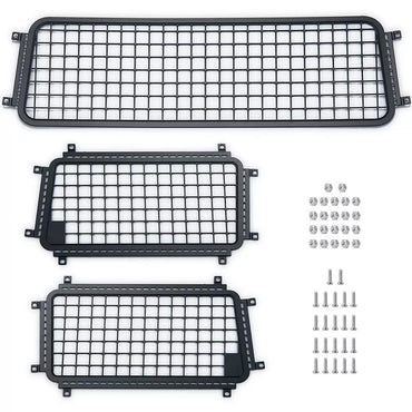 Metal Window Mesh Guards 1:10 RC Scale Accessory for Traxxas TRX-4 Bronco