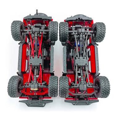 High Clearance Chassis Linkage Set 1:18 RC Crawler Accessory - Red for TRX-4M