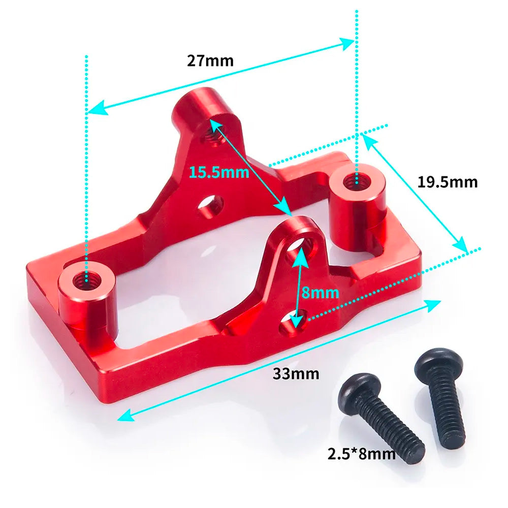 Servo Mount Red Aluminium Alloy 1:18 RC Part for TRX-4M
