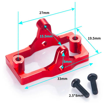 Servo Mount Red Aluminium Alloy 1:18 RC Part for TRX-4M