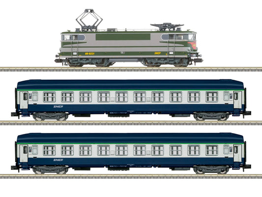 Minitrix M11168 SNCF BB 9231 Electric Passenger Train Set IV (DCC-Sound) N Gauge