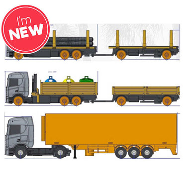 Maisto Mini Working Machines Freight Hauler Volvo FH16 Toy 11682V - Assorted