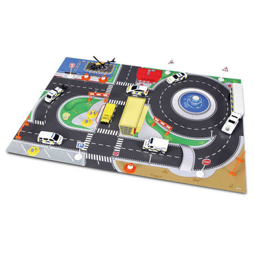 Maisto Emergency Forces Playset with Playmat & 8 Vehicles Fresh Metal M12151